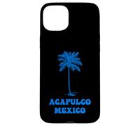 Acapulco Messico con grafica palma Custodia per iPhone 15 Plus