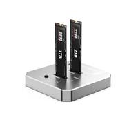 ACASIS Dual Bay Docking Station M.2 NVMe USB C 10Gbps, Clonazione Offline, Migrazione OS e Backup, Duplicatore SSD, USB 3.2 Gen 2, M-Key/B+M Key 2230/2242/2260/2280, Plug and Play