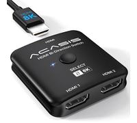 ACASIS Switch HDMI Splitter 8K@60hz, Sdoppiatore Hdmi 1 ingresso 2 uscite, Splitter HDMI Supporto 4K 3D HDR for Xbox PS5/4/3 Blu-Ray Player Fire Stick Roku HDTV
