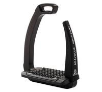 Acavallo Rel-X Easy Staffe, Taglia unica, Total Black, Set di 2