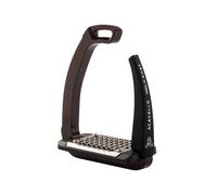 ACAVALLO Staffe Rel-X EASY MARRONE apertura in silicone