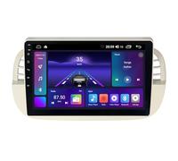 ACAVICA Autoradio Android 14 2+64GB per Fiat 500 2007-2015 - Schermo Touch 9" IPS HD, Wireless CarPlay & Android Auto, Bluetooth 5.0, GPS, DSP, FM RDS, WiFi (Beige)