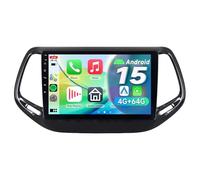 ACAVICA Autoradio Android 15 per Jeep Compass 2017-2020 - Schermo Touch HD 10.1'' 1280x800, Wireless CarPlay & Android Auto, GPS WiFi 6.0 Bluetooth 5.4, Doppia Porta USB, Stereo Auto HiFi