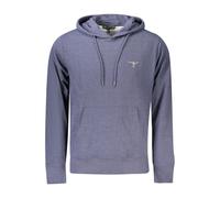 Accademia Militare Blue Cotton Men's Hooded Sweater - L