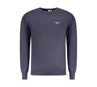 Accademia Militare Blue Cotton Men's Sweater - M