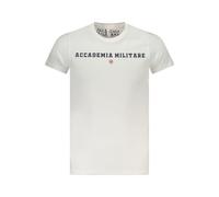 Accademia Militare White Cotton Men's T-Shirt - L