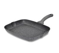 ACCADEMIA MUGNANO Padella Bistecchiera Antiaderente Cuore di Pietra 26 x 33 cm