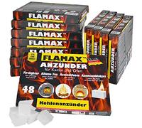Accandifuoco Cubetti Camino Barbecue Fiama BBQ 48x Flash, Quantità:12 pacchetti = 576 cubi