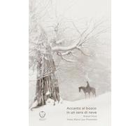 Accanto al bosco in una sera di neve