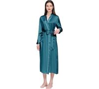 Accappatoi Accappatoio da Donna Accappatoio in Seta Indumenti da Notte, Accappatoio in Seta Gelso Accappatoio Camicia da Notte Maniche Lunghe, D, S