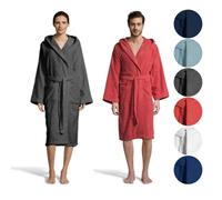 Accappatoio 360 gr BASSETTI Unisex 100% Cotone con Cappuccio VIVIAN UOMO DONNA