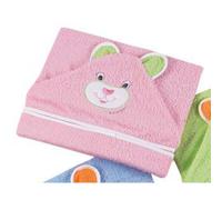 ANDY & HELEN Accappatoio a Triangolo con Orecchie Rosa