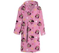 Accappatoio bambina in spugna con cappuccio Disney Minnie rosa