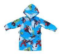 Accappatoio bambino Avengers Marvel in microfibra 100% Poliestere con cappuccio e tasche asciugatura rapida ideale per bagno piscina mare