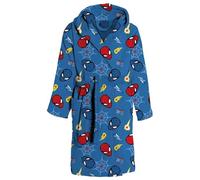 Accappatoio bambino in spugna con cappuccio Marvel SpiderMan blu
