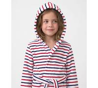 Accappatoio bambino in spugna di cotone a righe Petit Bateau - bianco - Taglia 4/5 anni 4/5A bianco/multicolore