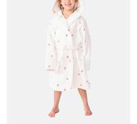 Accappatoio bambino in spugna di cotone con cuori ricamati Viola 10/12 anni - 138/150 cm Cuore