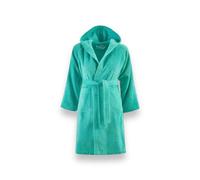 ACCAPPATOIO BASSETTI BIMBO BIMBA BAMBINO BAMBINA CON CAPPUCCIO TAGLIA ANNI 5-6 - 7-9 - 10-12 SPUGNA DI PURO COTONE 360gr/m² (Acquamarina - VK, ANNI 5/6)