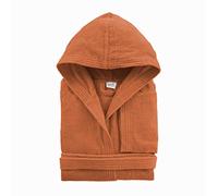 Accappatoio Bassetti in spugna con cappuccio TIME- Arancio 1920 L