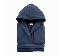 Accappatoio Bassetti in spugna con cappuccio TIME- Blu Navy 1379 L
