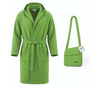Accappatoio Bassetti microfibra salvaspazio con borsa uomo donna taglia S M L XL