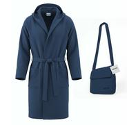 Accappatoio Bassetti microfibra salvaspazio con borsa uomo donna taglia S M L XL