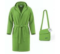 Accappatoio Bassetti microfibra salvaspazio con borsa uomo donna taglia S M L XL