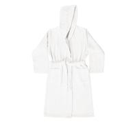 Accappatoio Bassetti Unisex in spugna di Cotone con cappuccio BIANCO