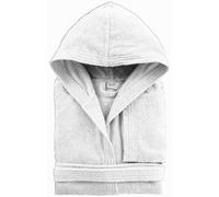 Accappatoio Bassetti UOMO DONNA con cappuccio BIANCO