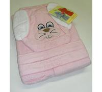 Accappatoio Bimbo Bimba Spugna 100% Cotone Papera Rana Coniglio 1-2 3-4 5-6 anni