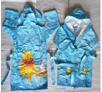 ACCAPPATOIO BIMBO WINNIE POOH DISNEY CALEFFI 6/8/10 ANNI AZZURRO 100% COTONE