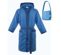 Accappatoio Caleffi microfibra Tecno bicolor uomo donna taglia XS S M L XL XXL