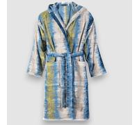 Accappatoio Carrara in spugna con cappuccio BRIDGE blue