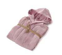 Accappatoio con cappuccio Fazzini Coccola colore Rosa Boho - XL