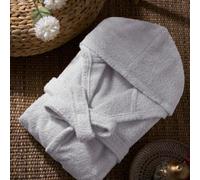 Accappatoio con cappuccio in 100% cotone premium Gonca - Ultra assorbente e ad asciugatura rapida - Comfort di lusso - Taglie da M a XXXL MADE IN TURKEY L,M,XL,XXL,XXXLColore unicoCotone