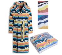 Accappatoio con cappuccio in Spugna Unisex 100% Puro Cotone MISSONI HOME WILBUR