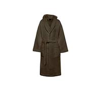 Accappatoio con Cappuccio Spugna Marte, Uomo Donna, 100% Cotone Morbidissimo, 420 grammi, Casa, Piscina, Palestra, Castagna, 54-56 2XL EU
