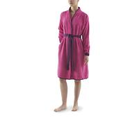 Accappatoio da donna in spugna 100% cotone 500 g/m² - Cintura in cotone, tasche interne, collo semi-imbuto, maniche a giro, asciugatura rapida, lavabile in lavatrice a 30°C