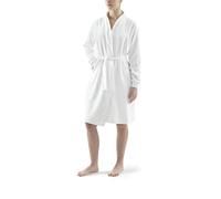 Accappatoio da donna in spugna 100% cotone 500 g/m² - Cintura in cotone, tasche interne, collo semi-imbuto, maniche a giro, asciugatura rapida, lavabile in lavatrice a 30°C
