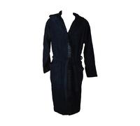 Emporio Armani Uomo Accappatoio in spugna con logo, Blu