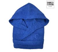 Accappatoio Enrico Coveri in Spugna di Cotone Idrofilo Taglia XL/XXL Azzurro