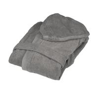 Accappatoio Fazzini Square | Spugna Stone Washed con Cappuccio