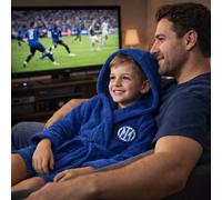 Accappatoio Inter Con Cappuccio per Bambini 4-6 Anni