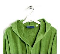Caleffi - Accappatoio MINORCA per Bambini Unisex con Cappuccio, in Spugna 100% morbido Cotone idrofilo 400gsm, Lavabile in Lavatrice 40° + Asciugatrice, Taglia 6-8 anni Colore BLU