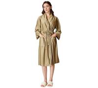 Accappatoio in raso da donna sexy, abito da camera da letto da donna di grandi dimensioni in raso abito chic ed elegante a maniche lunghe camicia da notte con scollo a V largo, tinta unita, con lacci