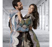 Accappatoio in spugna con cappuccio CARRARA Madrid blu