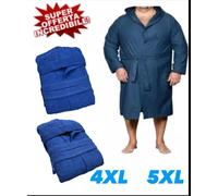 ACCAPPATOIO IN SPUGNA TAGLIE FORTI OVERSIZE CON CAPPUCCIO TAGLIE 3XL 4XL E 5XL