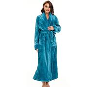 Accappatoio Inverno Pigiami Pigiameria Vestaglia Da Notte Mens Womens Winter Warm Robes Soffice Pile Vestaglia Lungo Degli Indumenti Da Notte Salotto Vestaglia Accappatoio Fuzzy Per Hotel E Spa,Turche