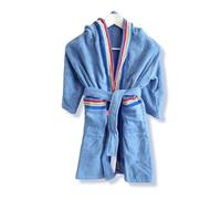 Accappatoio JUNIOR spugna con cappuccio GABEL Pongo bluette
