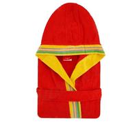 Accappatoio JUNIOR spugna con cappuccio GABEL Pongo rosso